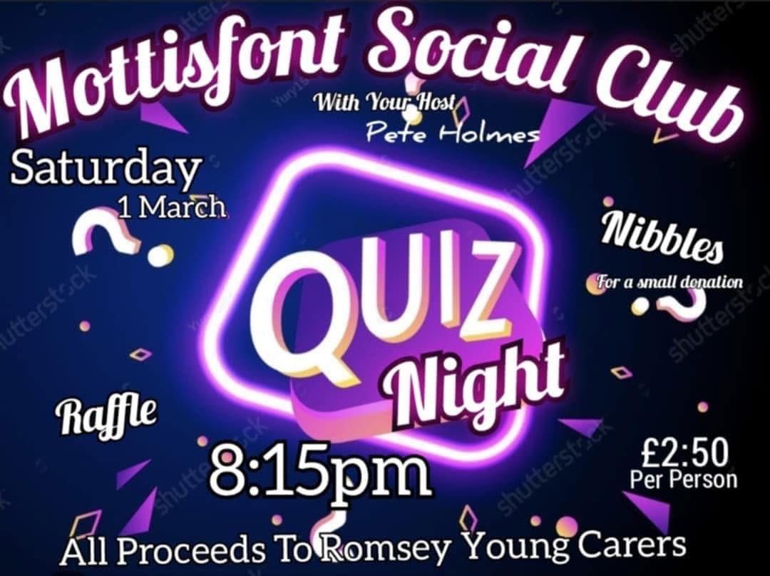 Quiz Night in aid of Romsey Young Carers