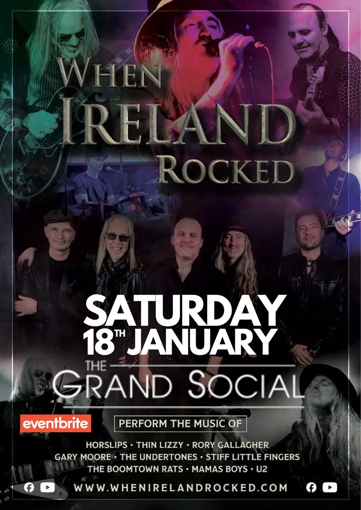 'WHEN IRELAND ROCKED' - Live at The Grand Social Dublin