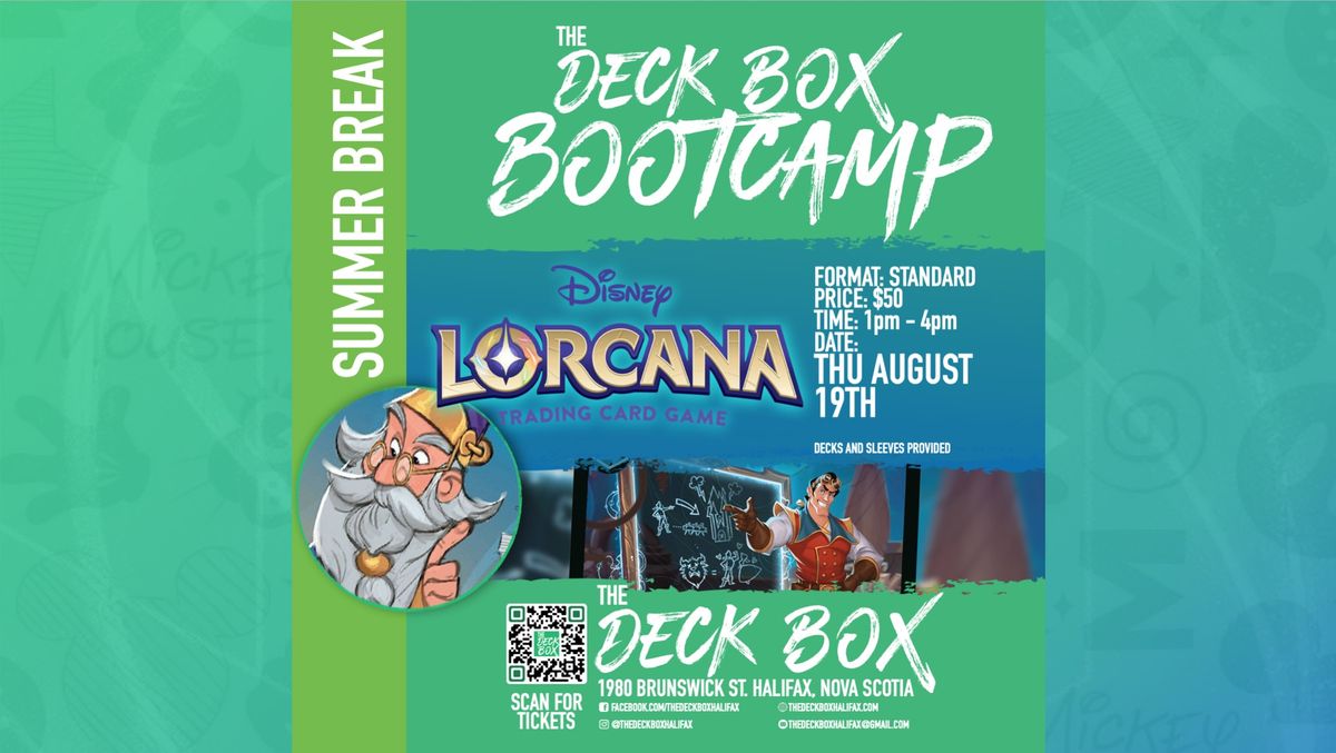 Summer Break Lorcana TCG Day  (August 19th - 1pm - 4pm) Week 8 Bootcamp