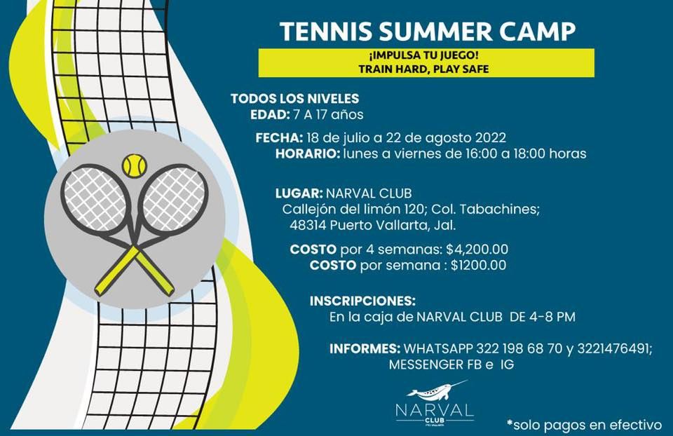 Tennis summer camp, Narval Club de Tenis, Puerto Vallarta, 18 July 2022