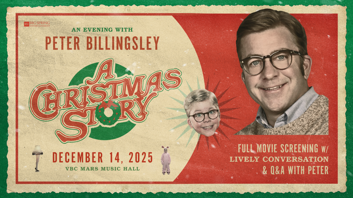 An Evening with Peter Billingsley & A Christmas Story at Murat Egyptian Room at Old National Centre