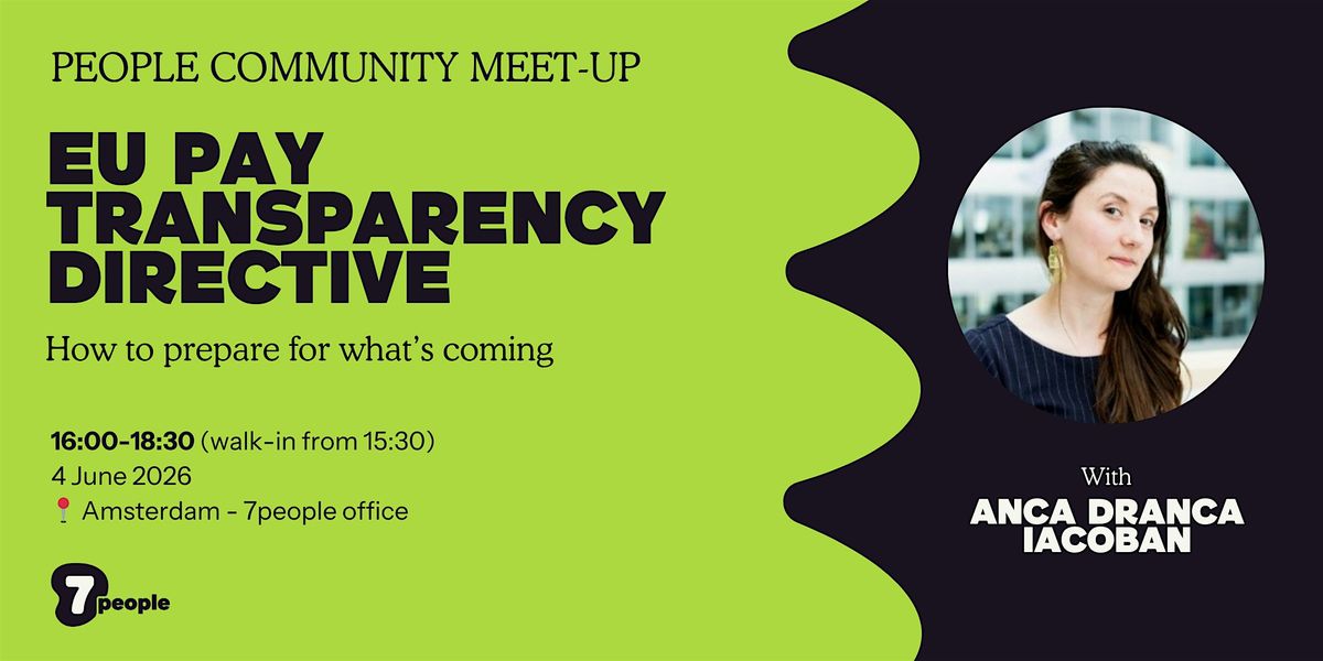 People Community Meet-Up - Be prepared for the Pay Transparency Directive