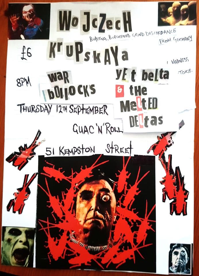 WOJCZECH, KRUPSKAYA, WARBOLLOCKS, YET BELTA & THE MELTED DELTAS AT GUAC 'N' ROLL 