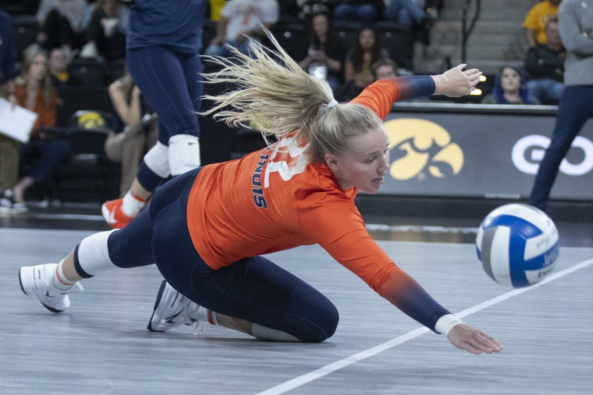 Iowa Hawkeyes at Illinois Fighting Illini Womens Volleyball at University of Illinois - Huff Hall