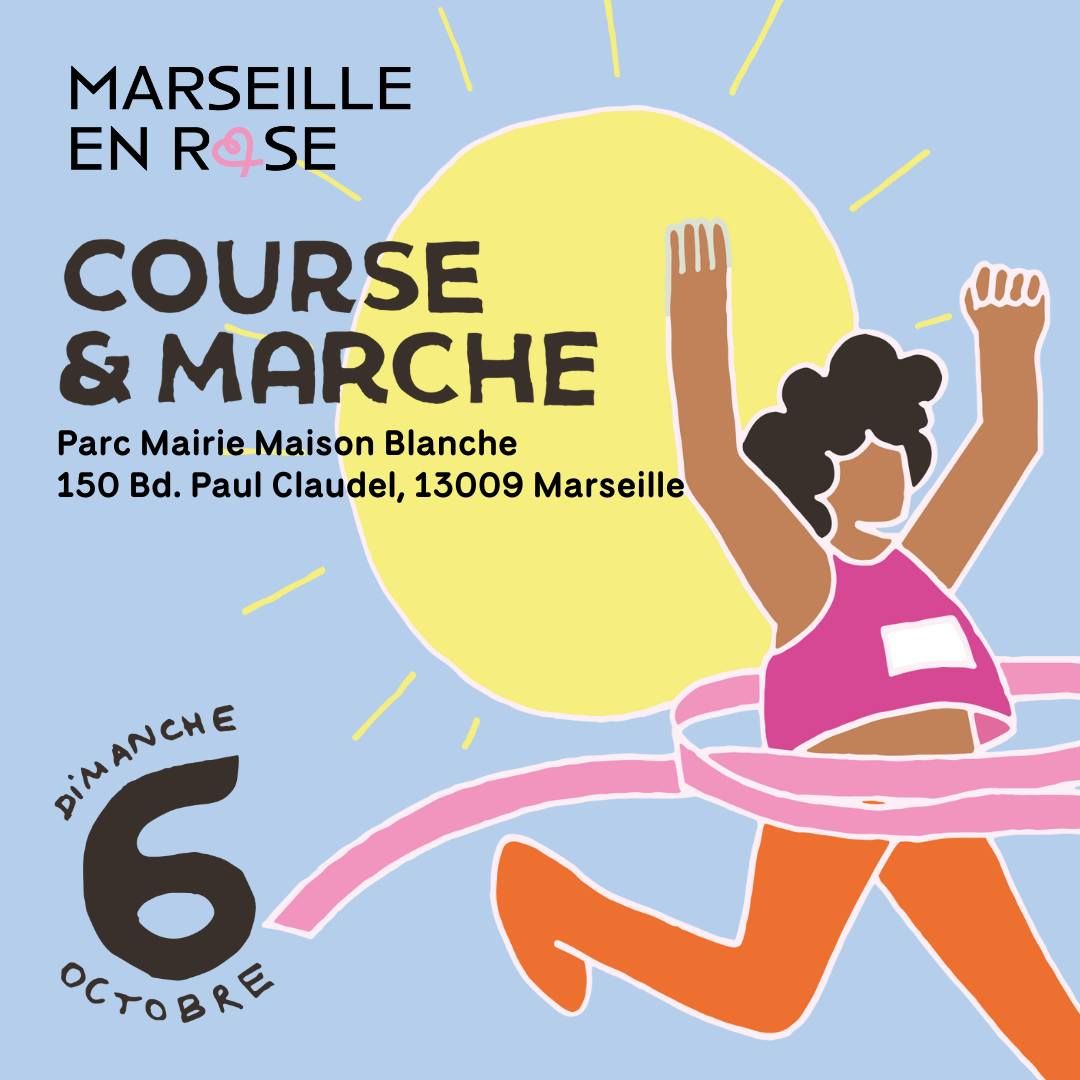 Course solidaire Marseille en Rose pour la pr\u00e9vention contre le cancer du sein