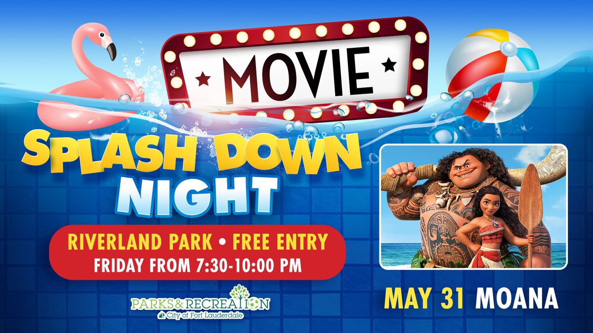 Movie Splash Down Night at Riverland Park