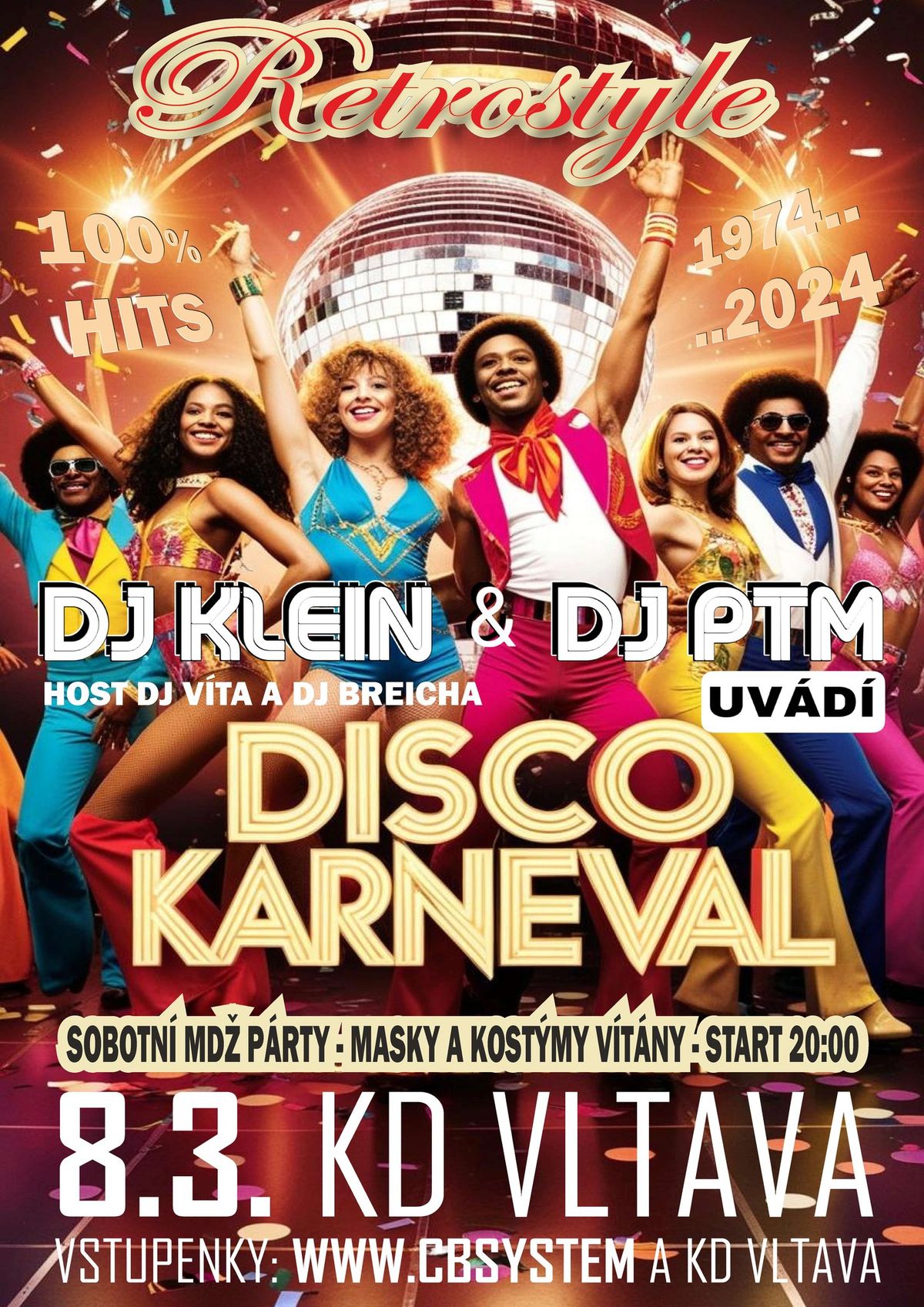 DISCO KARNEVAL "MD\u017d P\u00c1RTY PRO DOSP\u011aL\u00c9"