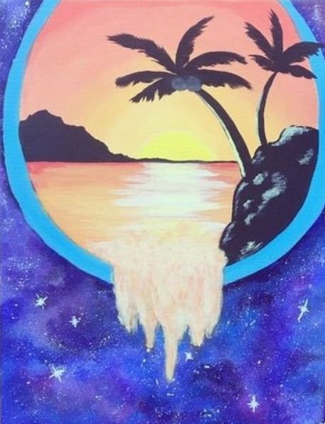 Adult Paint & Sip - Portal Seascape