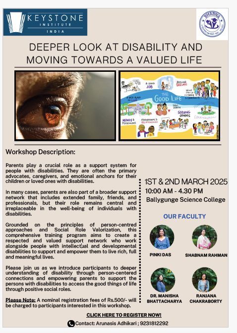 SEMINAR: DEEPER LOOK AT DISABILITY AND MOVING TOWARDS A VALUED LIFE