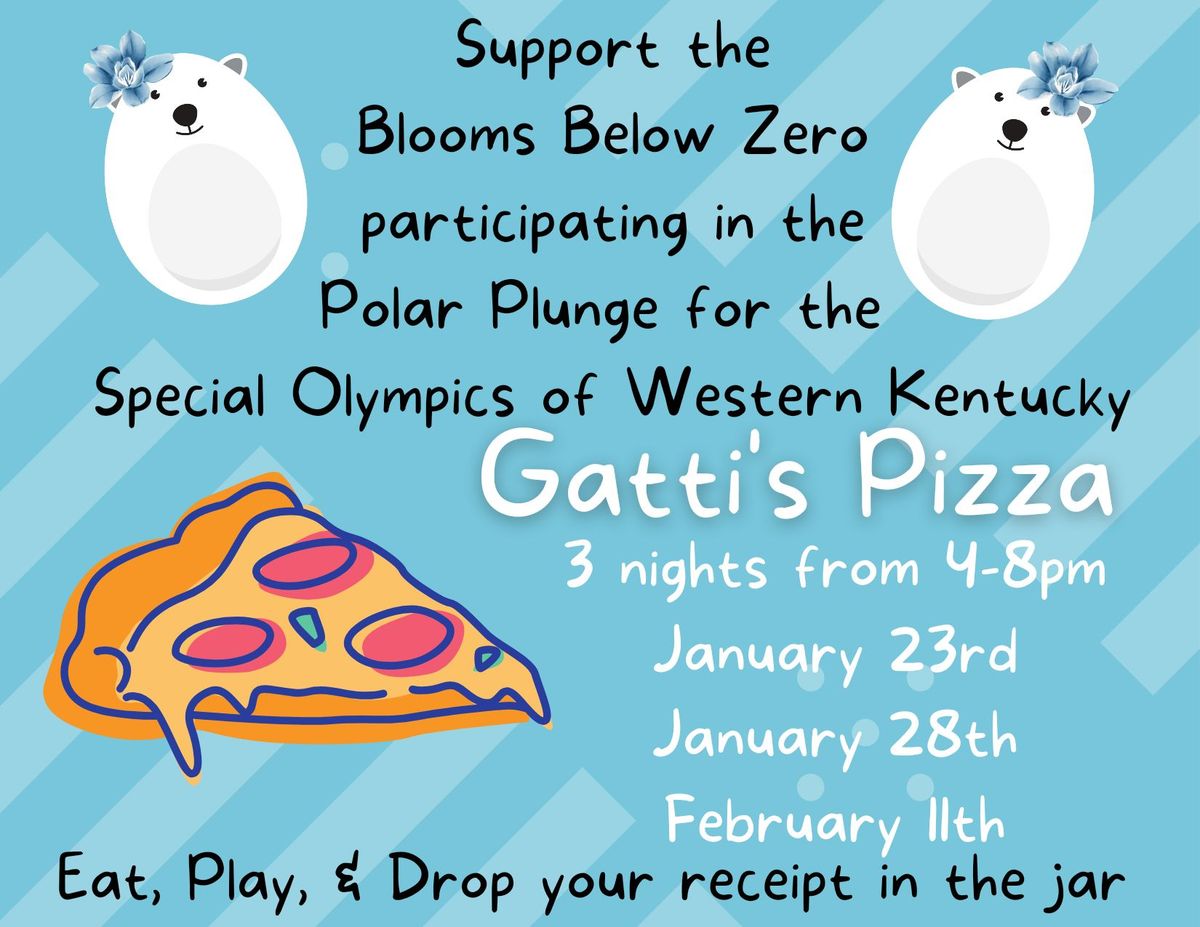 Rebate Night at Gatti's for the Special Olympics Polar Plunge 