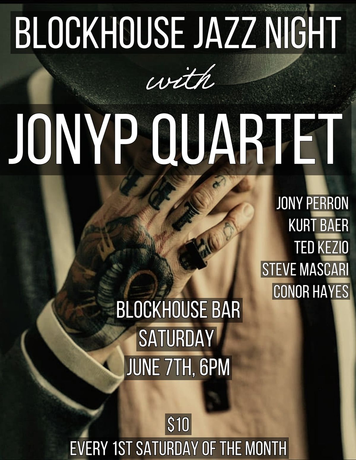 Blockhouse Jazz Night! - with JonyP quintet