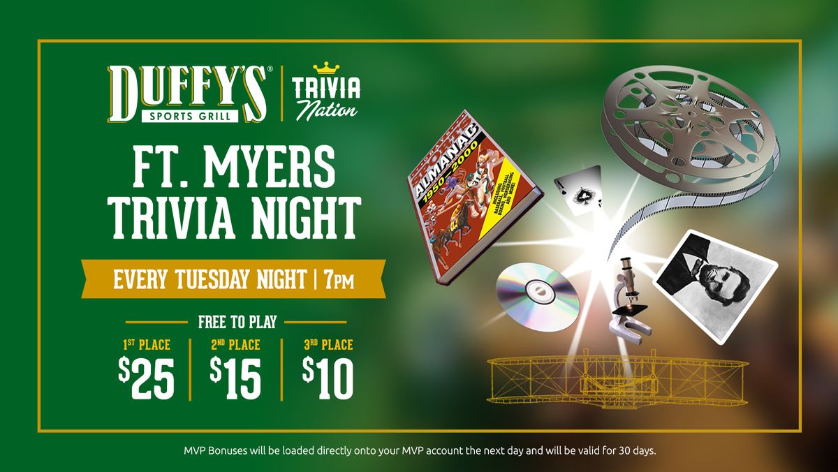 Trivia Tuesdays at Duffy's of Ft. Myers