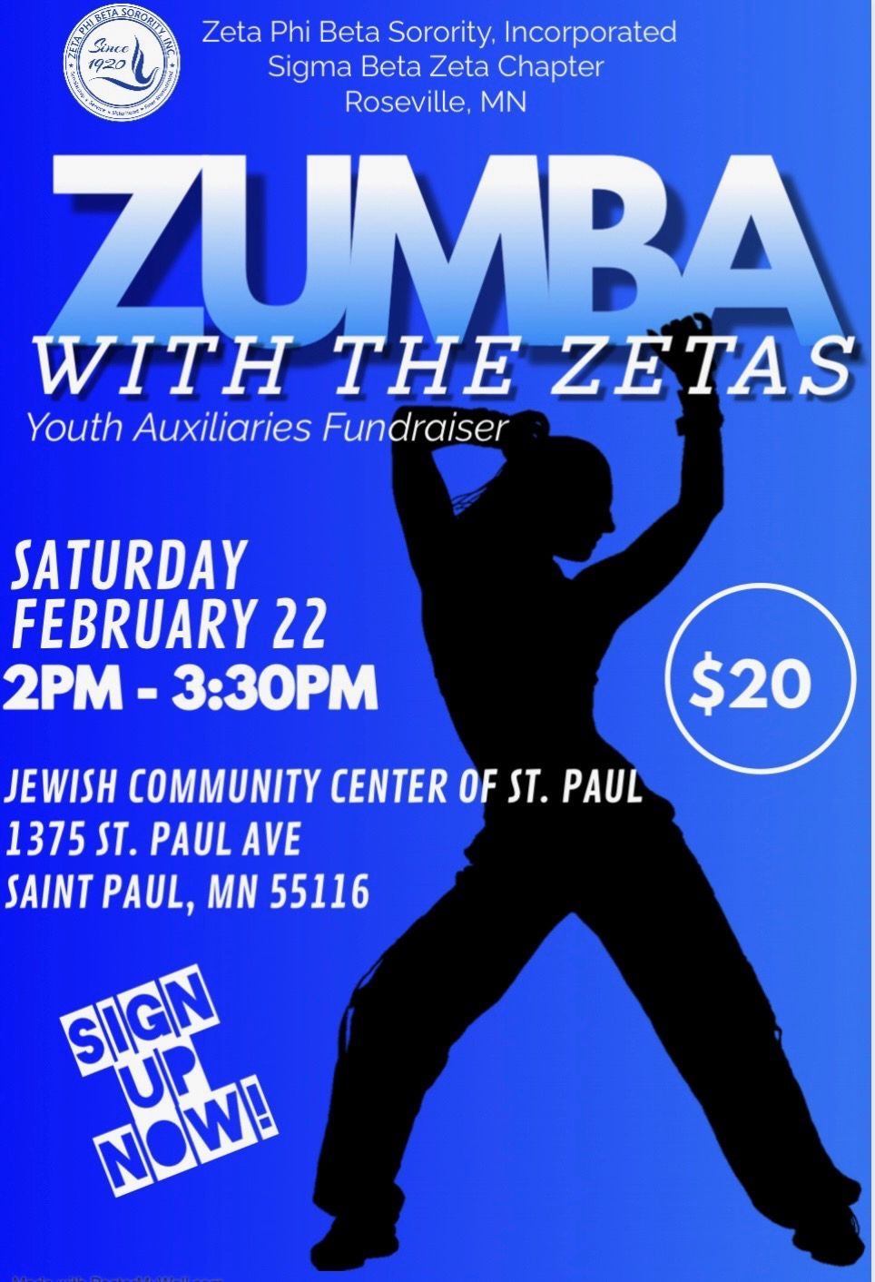 ZUMBA Fundraiser for Zeta Phi Beta Sorority, Inc- Sigma Beta Zeta Chapter 