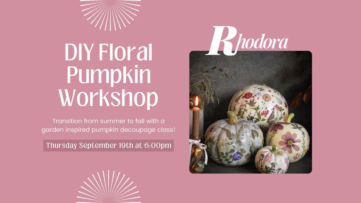 DIY Floral Pumpkin Workshop