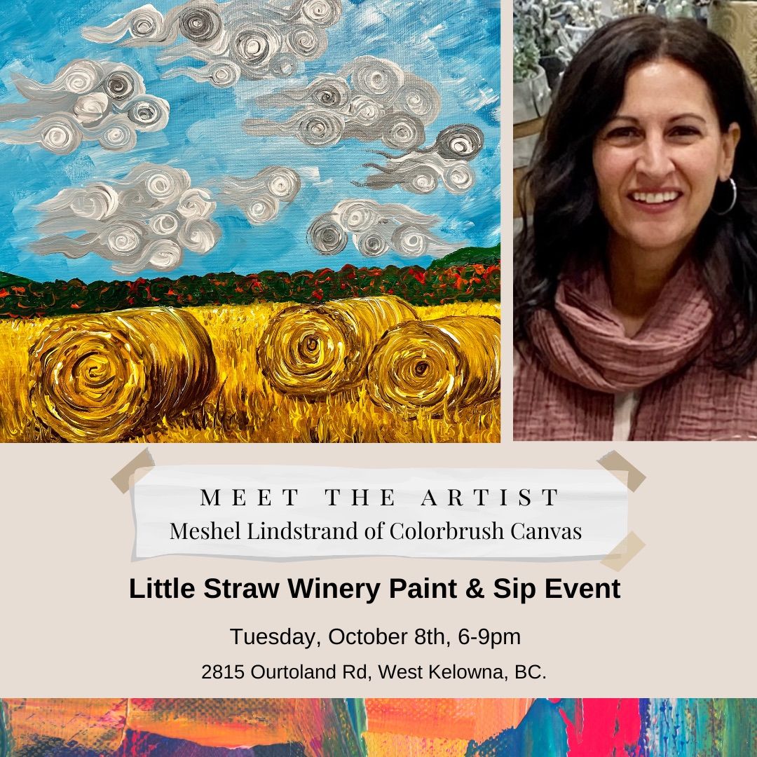 Paint & Sip Event at Little Straw Vineyard