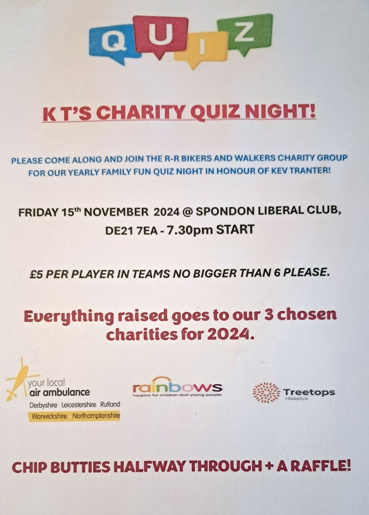 KT Charity Quiz