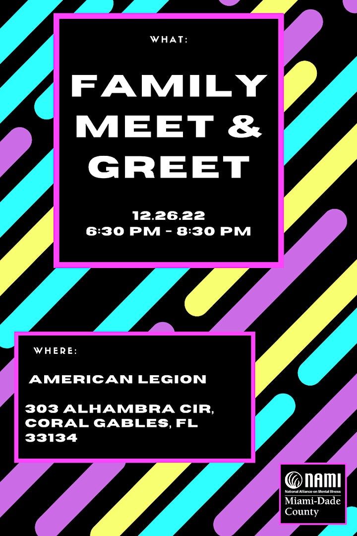 NAMI Miami Family Meet & Greet, American Legion, Coral Gables, 26 ...