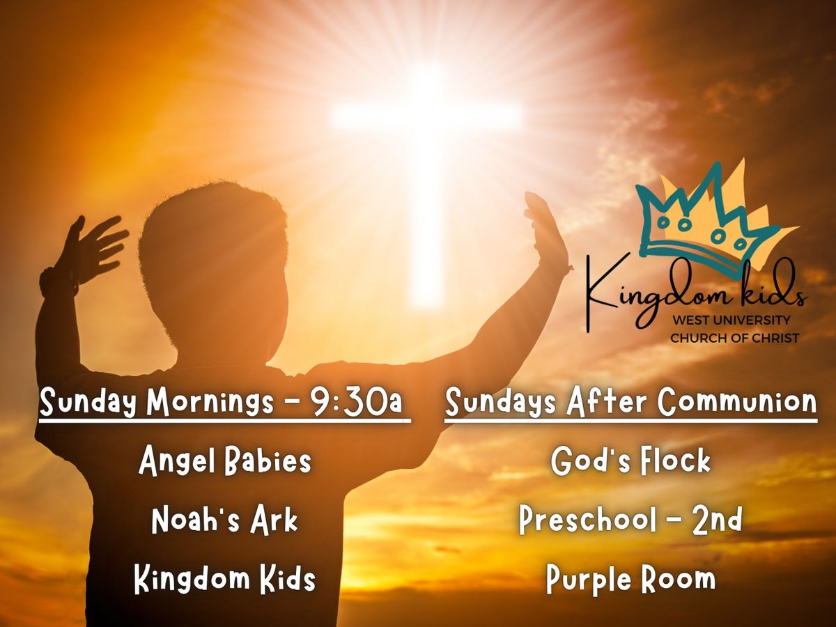 Kingdom Kids Sunday Morning Bible Class