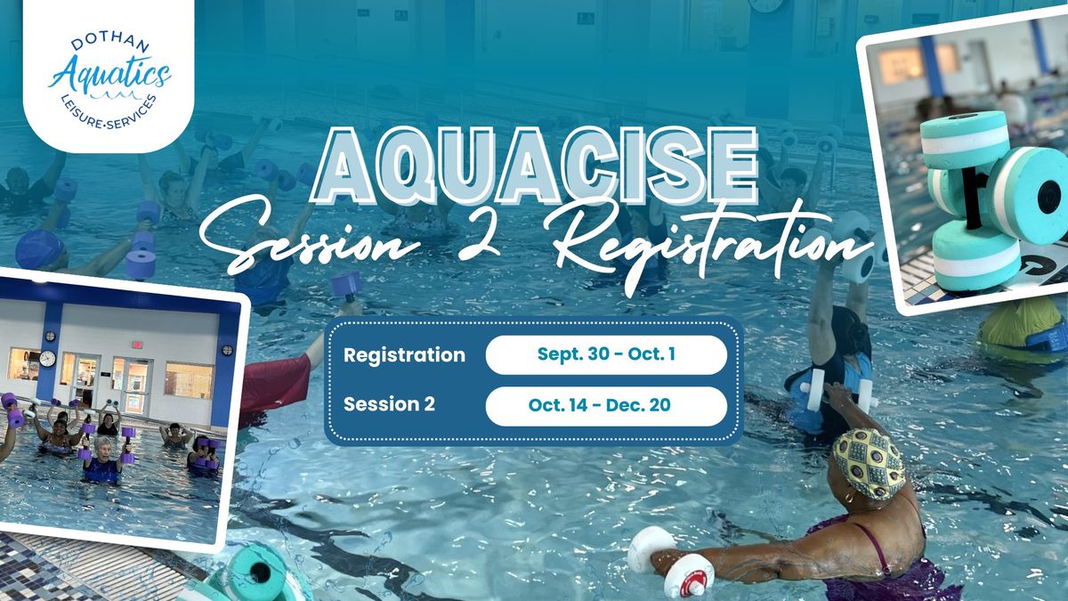 Aquacise Fall Session 2 Registration