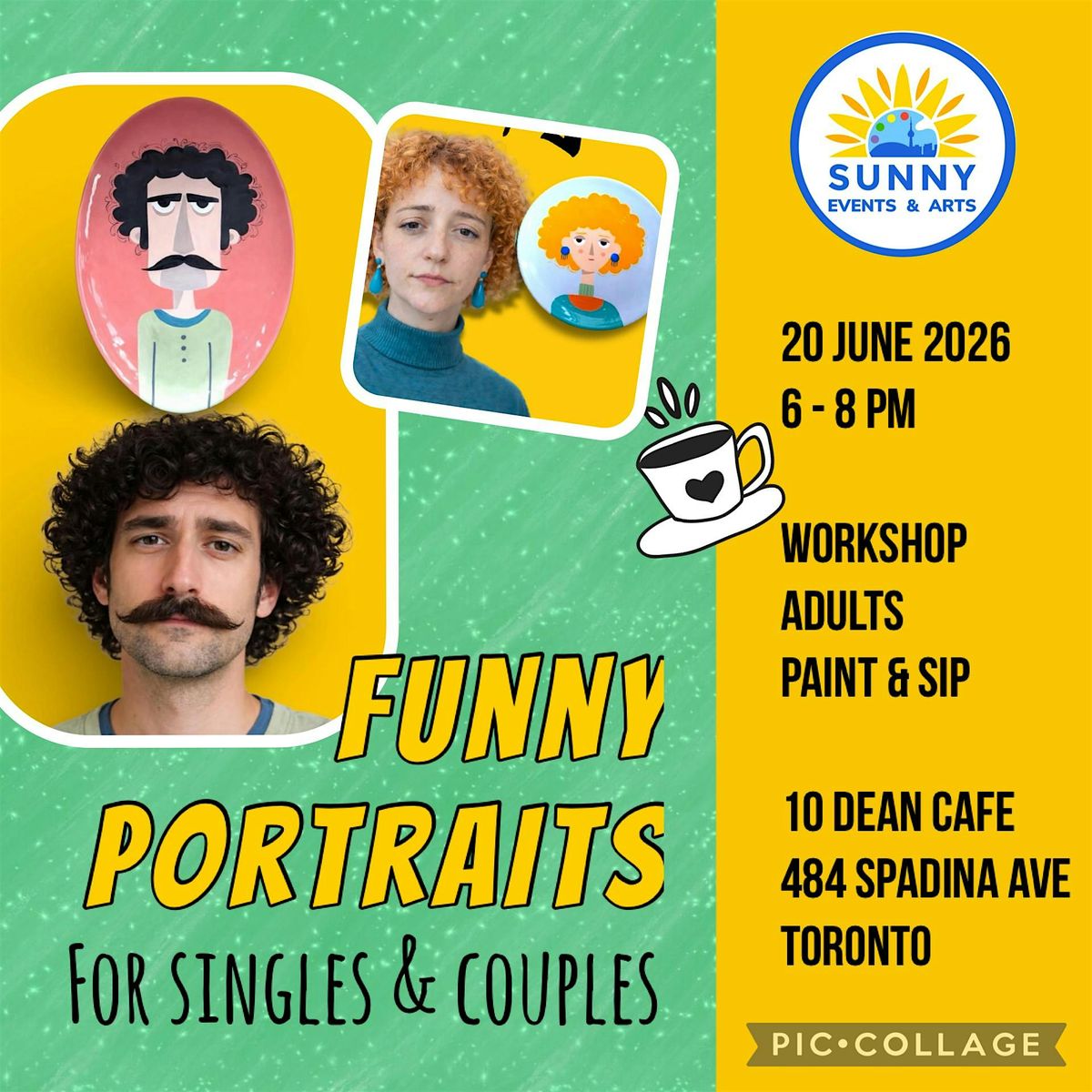 FUNNY PORTRAITS - Art Workshop for Adults