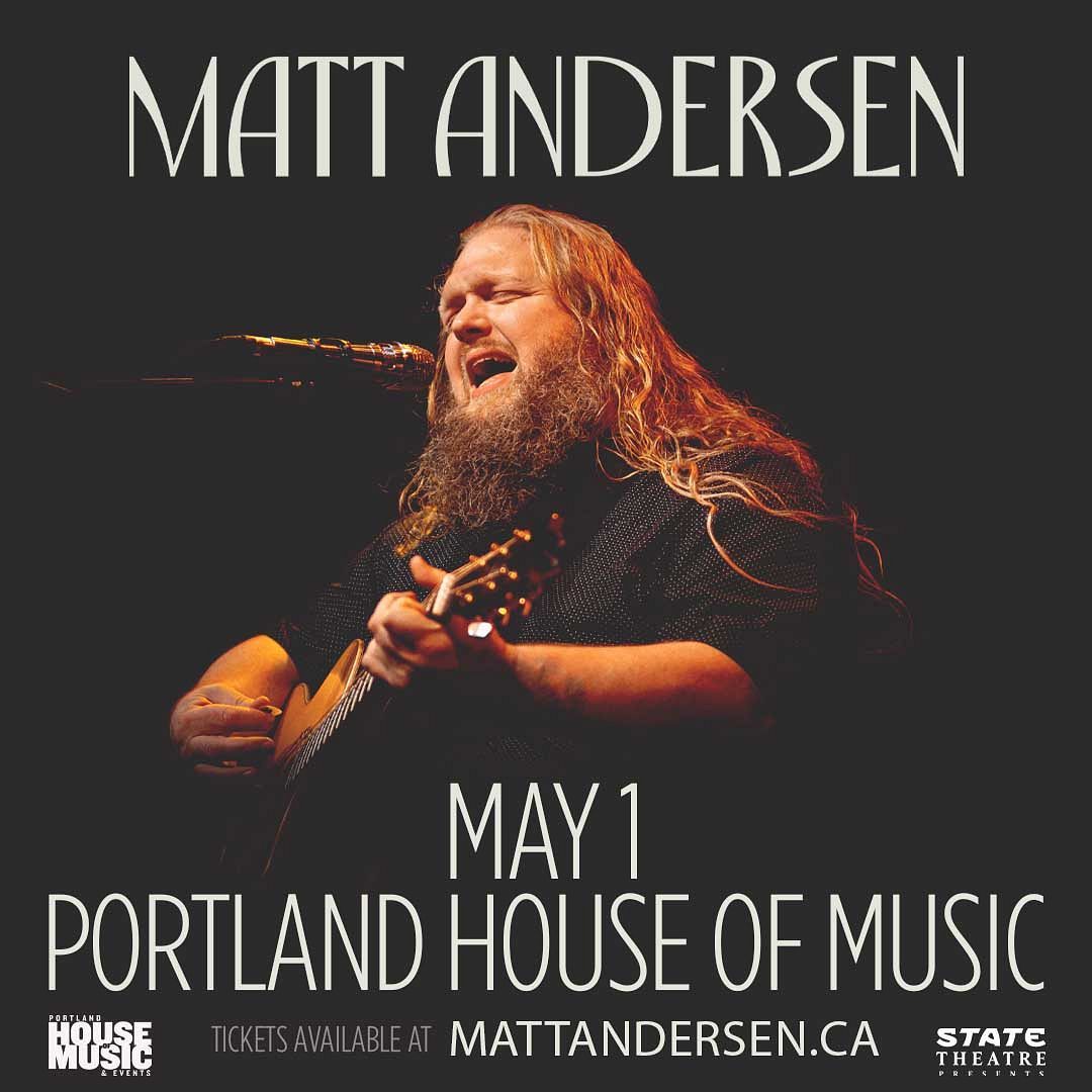 Matt Andersen at The Savoy Theatre - Nova Scotia
