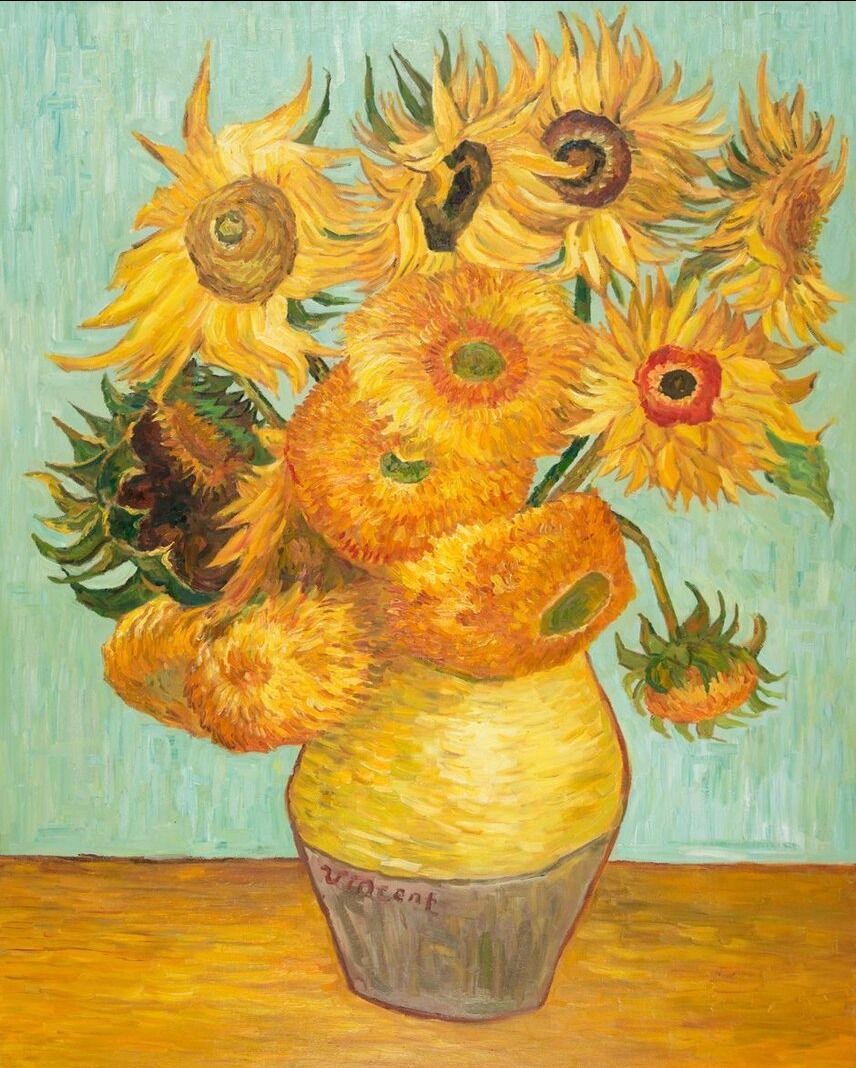 apero peinture tournesols de Van Gogh