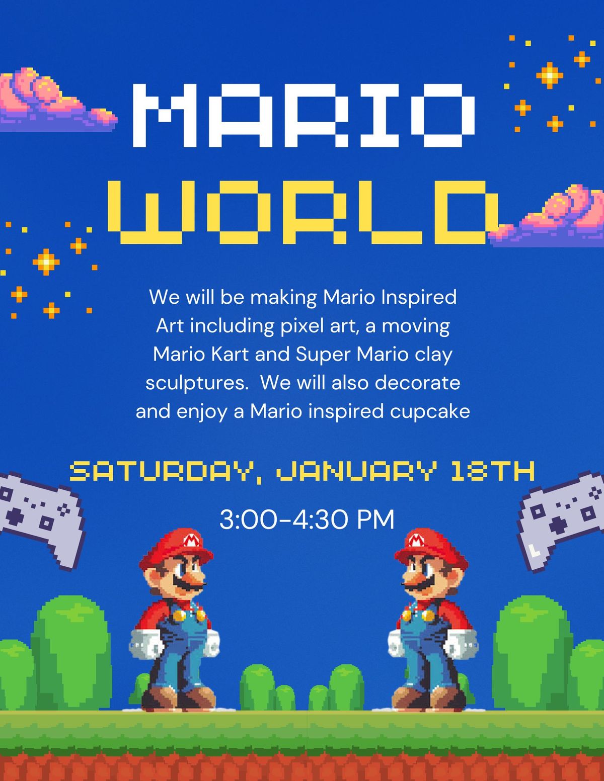 Mario World Art Workshop