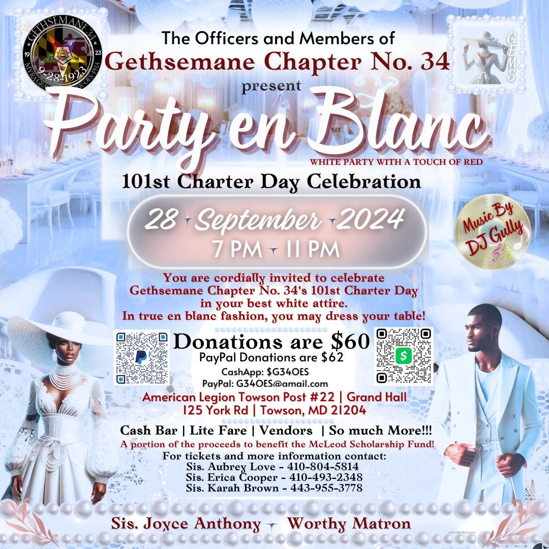 Gethsemane Chapter #34's 101st Chapter Anniversary