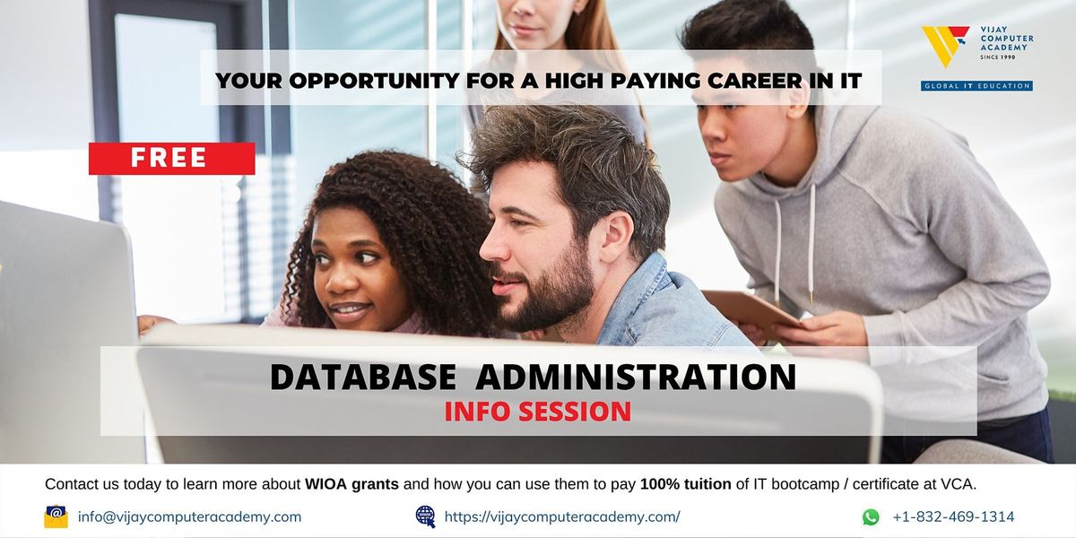 Info Session | VCA DATABASE Administration BOOTCAMP