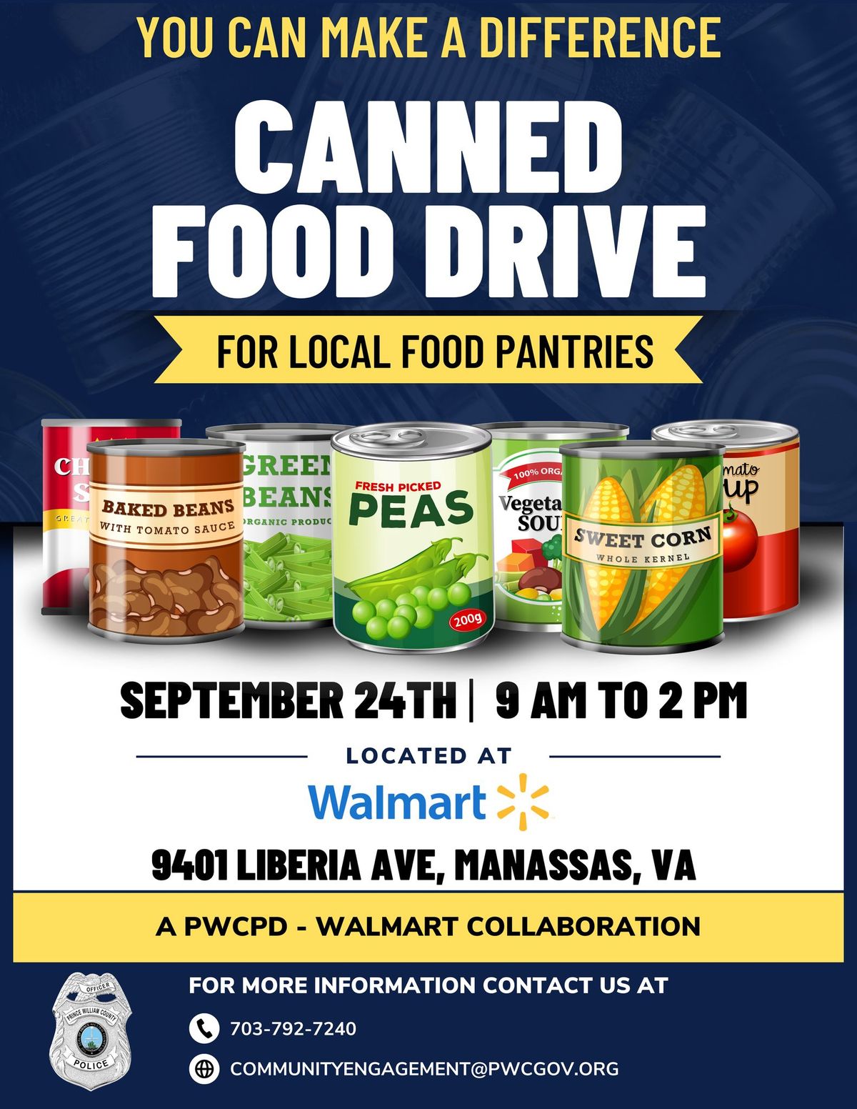  Canned Food Drive in Manassas