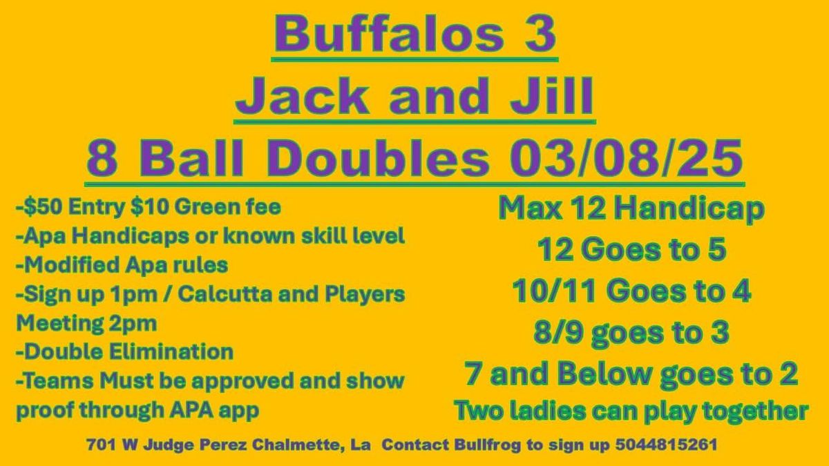 Max 12 jack and jill doubles