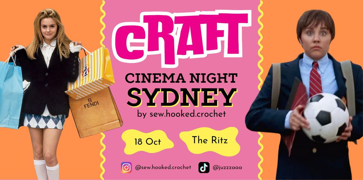 \ud83c\udfa5\ud83e\uddf6 Craft Cinema Night - Sydney 