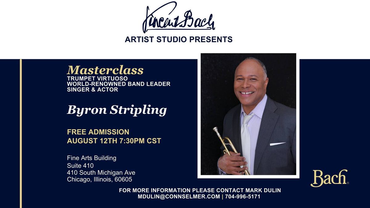 Byron Stripling Masterclass at the Vincent Bach Artist Studio