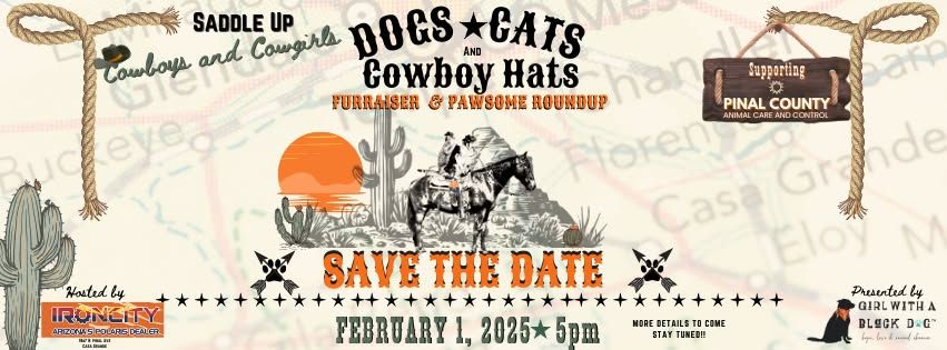 DOGS CATS and COWBOY HATS