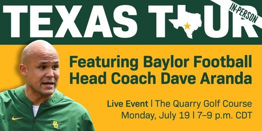 Texas Tour in San Antonio Featuring Head Football Coach Dave Aranda