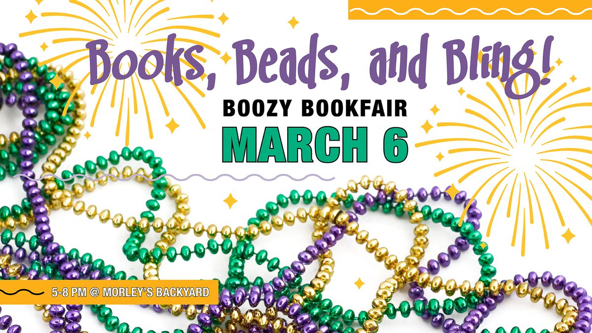 The Boozy Book Fair - Books, Beads, and Bling