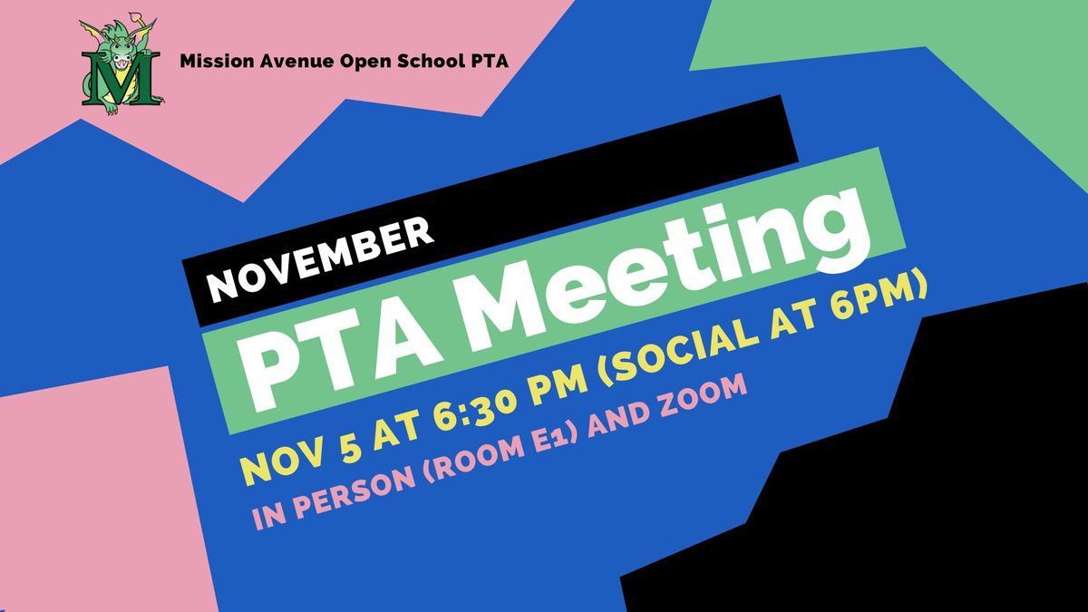 November PTA General Meeting 