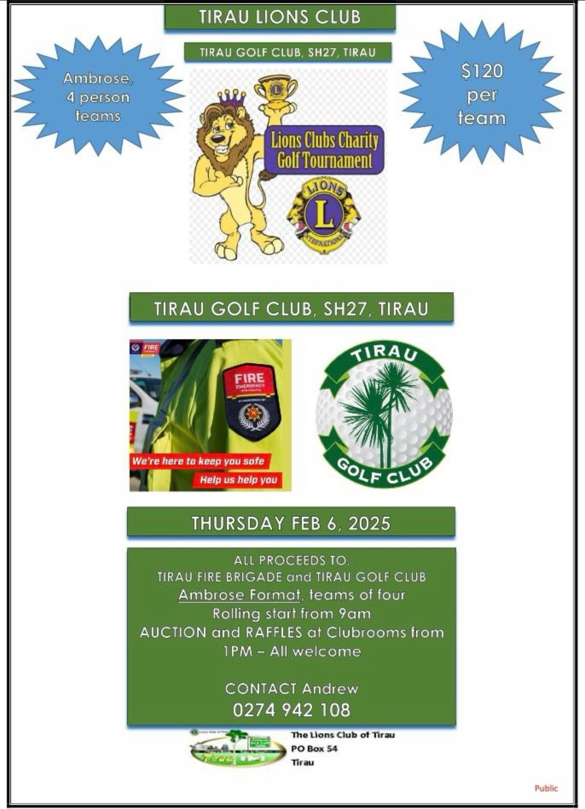 Lions Club Charity Golf Tournament \u26f3\ufe0f 