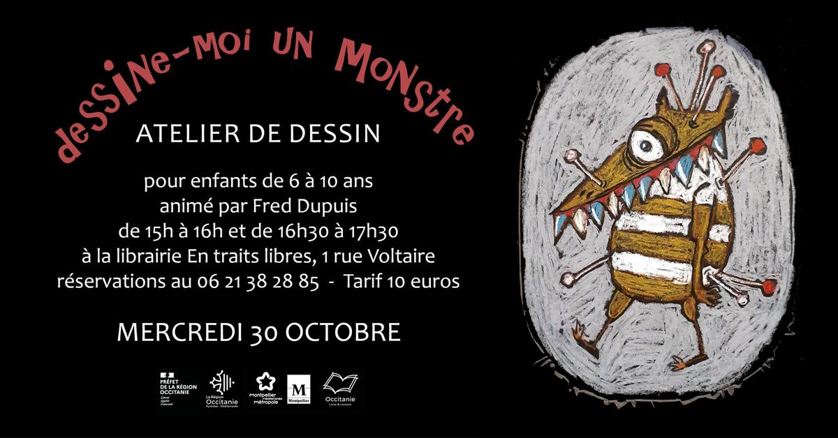 "Dessine-moi un monstre" : atelier jeunesse avec Fred Dupuis