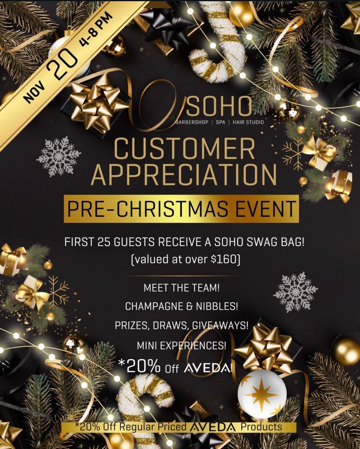 SOHO Customer Appreciation Pre-Christmas Event