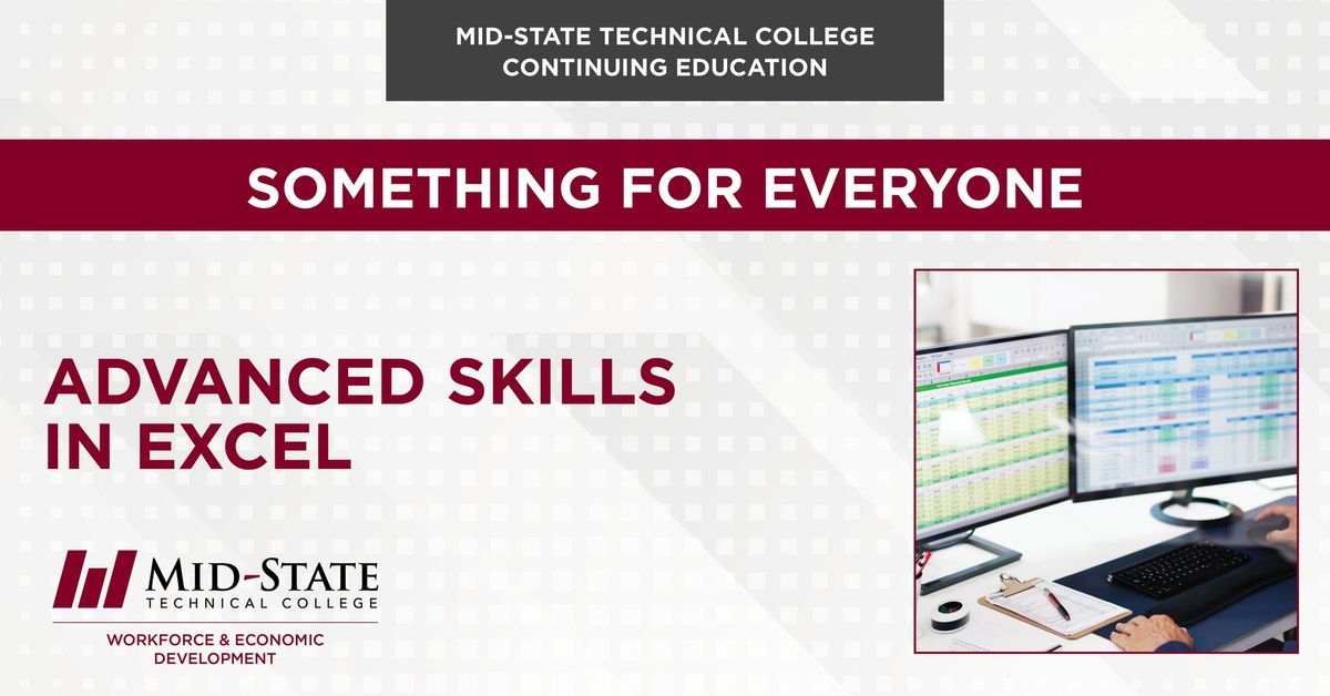 Advanced Skills in Excel