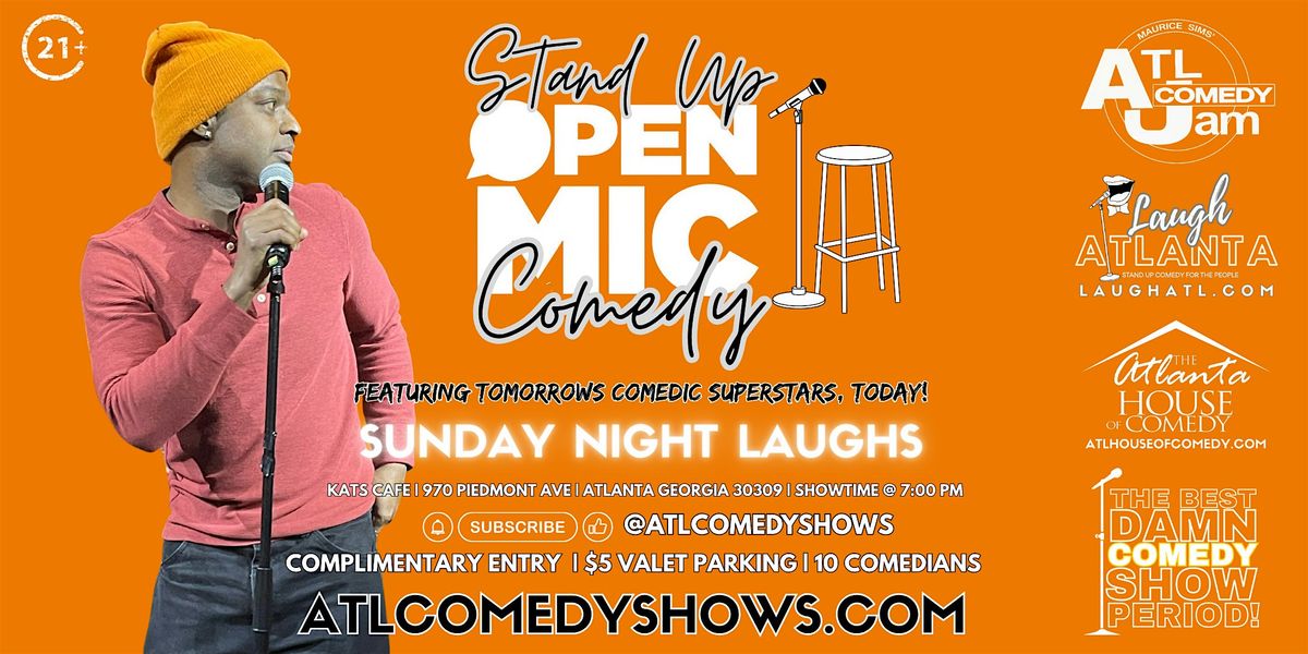 Open Mic Comedy this Sunday @ Kats Cafe