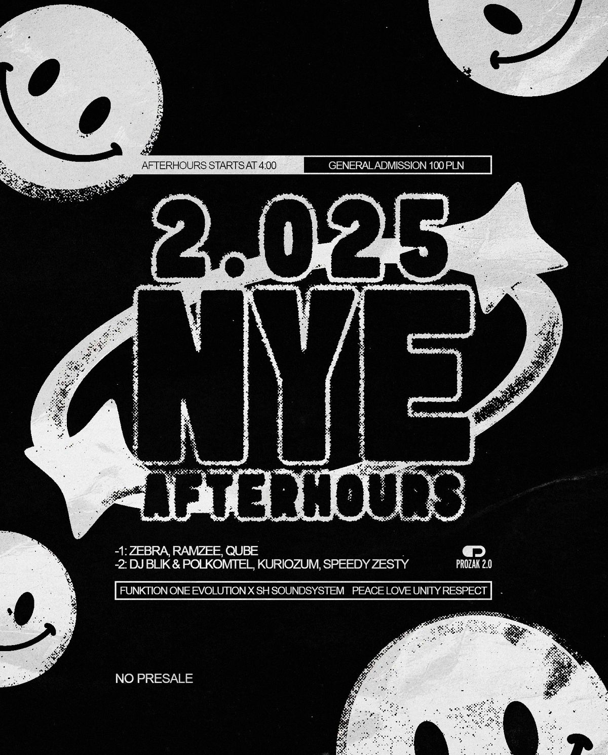 NYE 2.025 AFTERHOURS: Sylwestrowy After w Prozak 2.0