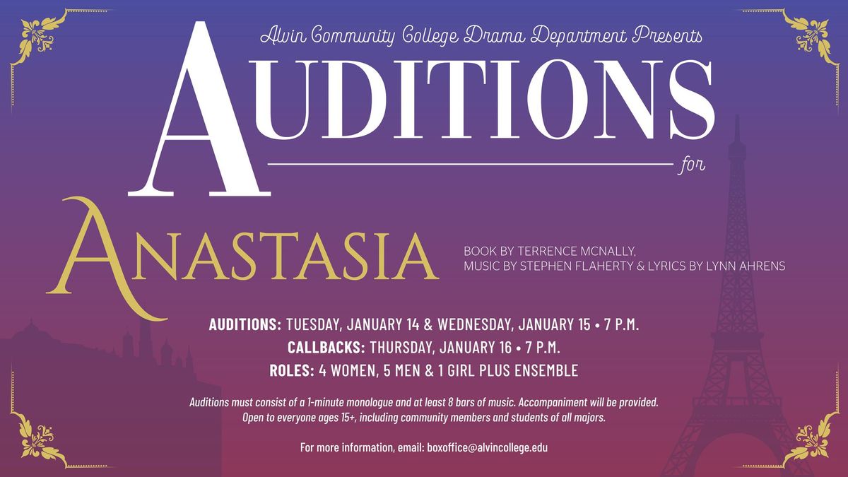 Auditions for Anastasia