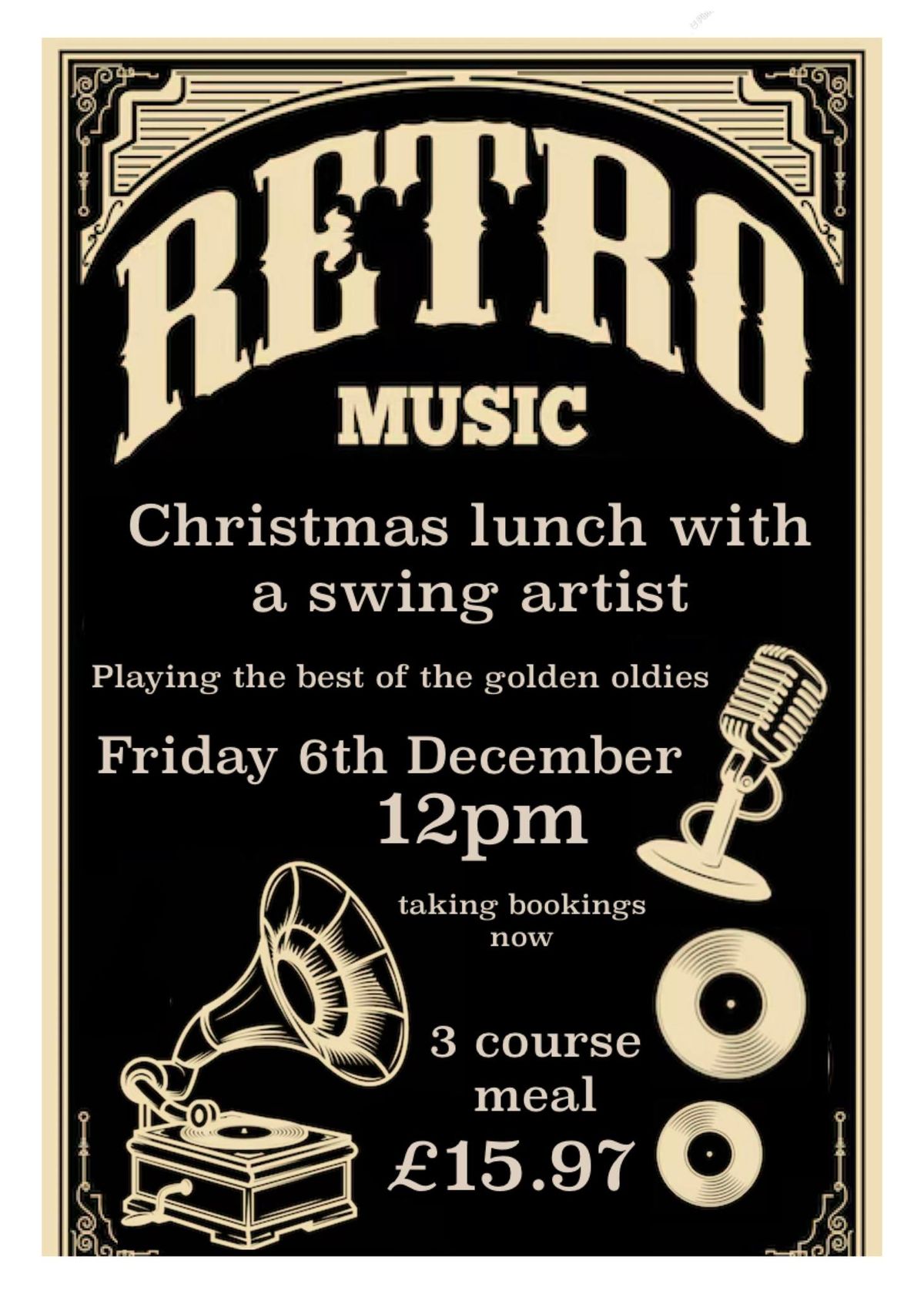 Swing music Christmas lunch \ud83c\udf84