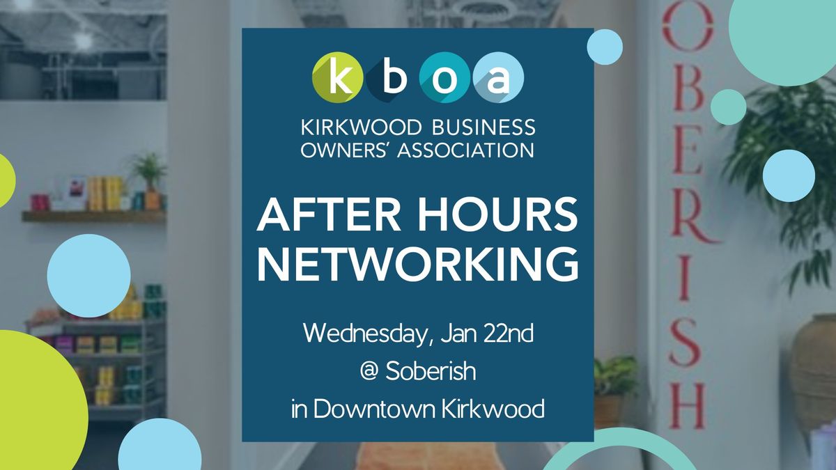 KBOA After Hours Networking - RSVP Needed!