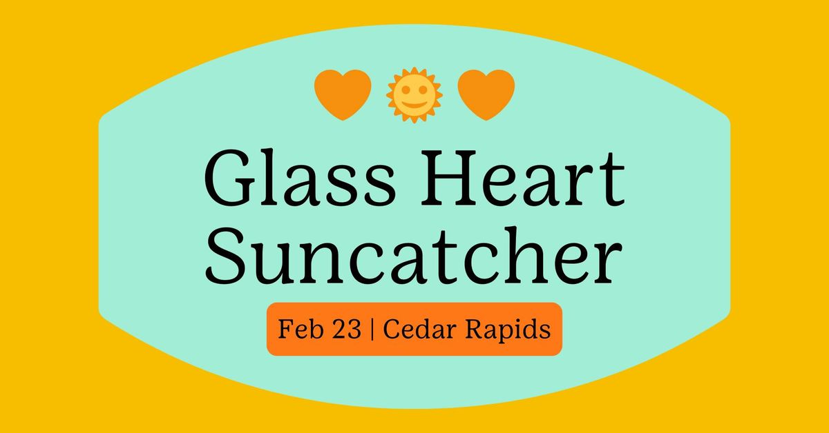 Glass Heart Suncatcher