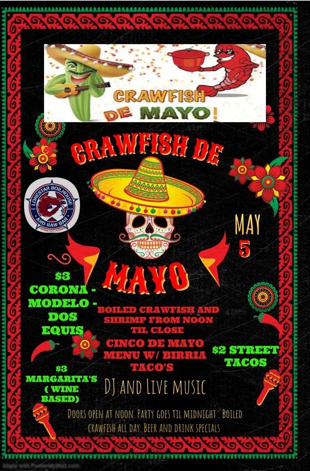 Crawfish de Mayo, Lone Star Boil House & Raw Bar, Panama City, 5 May 2023