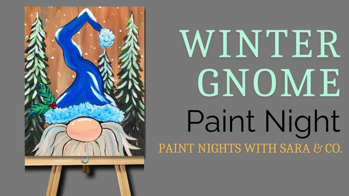 Winter Gnome Paint Night