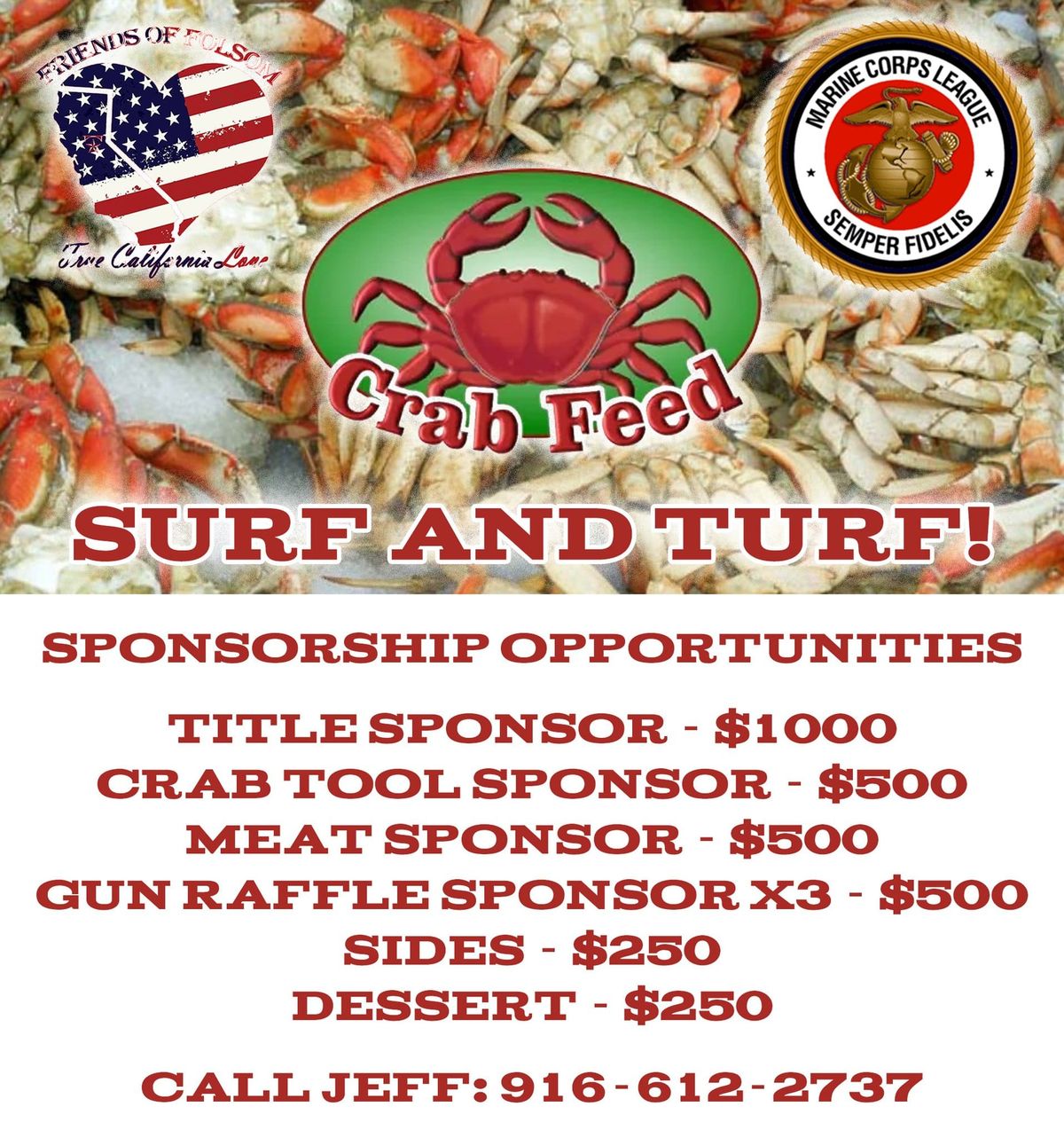 3rd Annual Surf & Turf Crab Feed